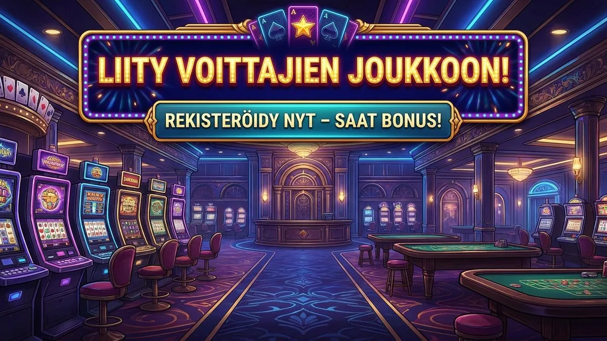 Rekisteröidy bonuksen kanssa